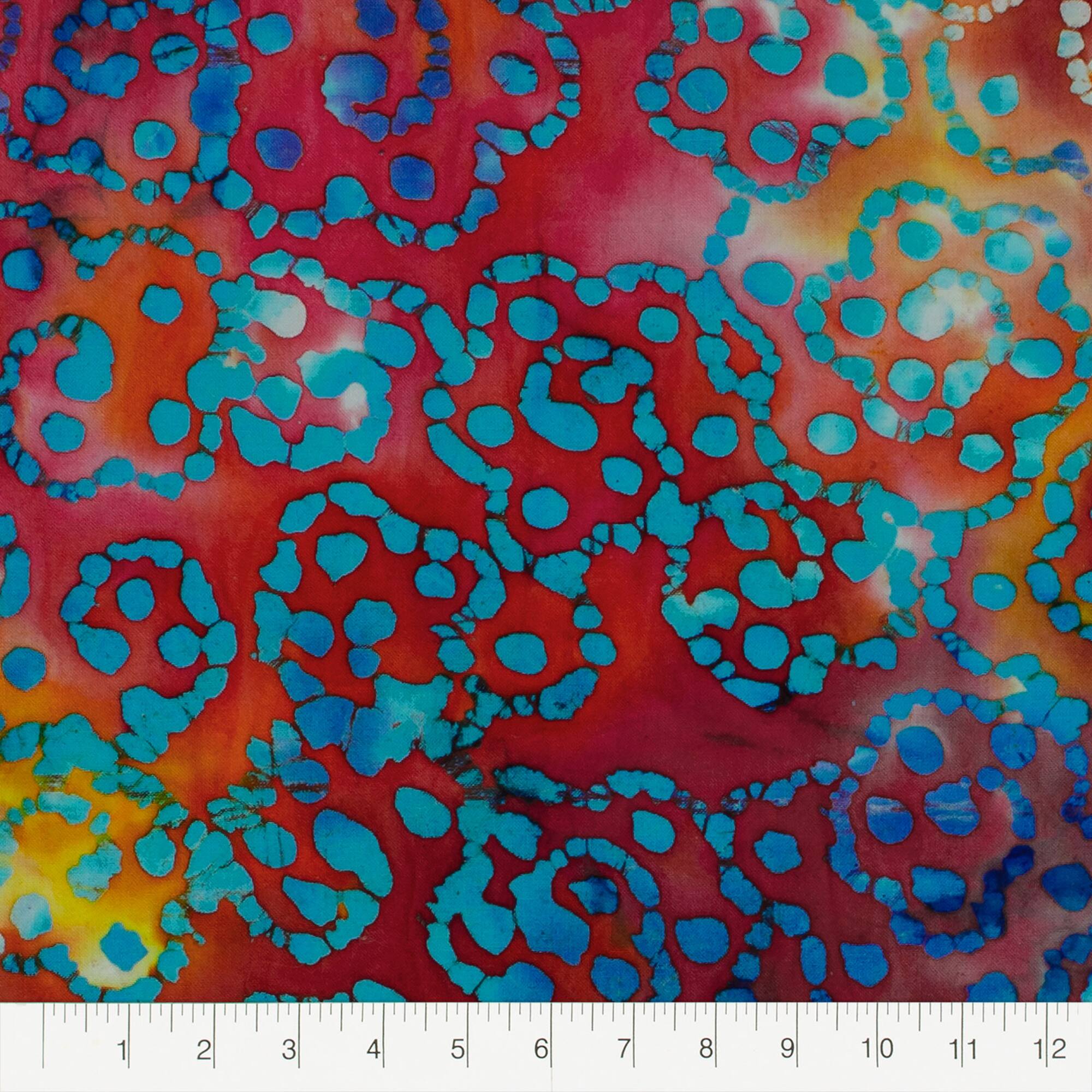 12 Pack: Batik Printed Fabric Bundle by Loops & Threads™